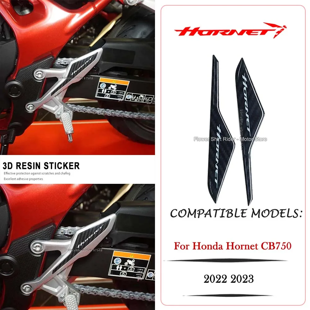 

3D Epoxy Resin Sticker Waterproof Scratch-Resistant Motorcycle Pedestones Protective Sticker for Honda Hornet CB750