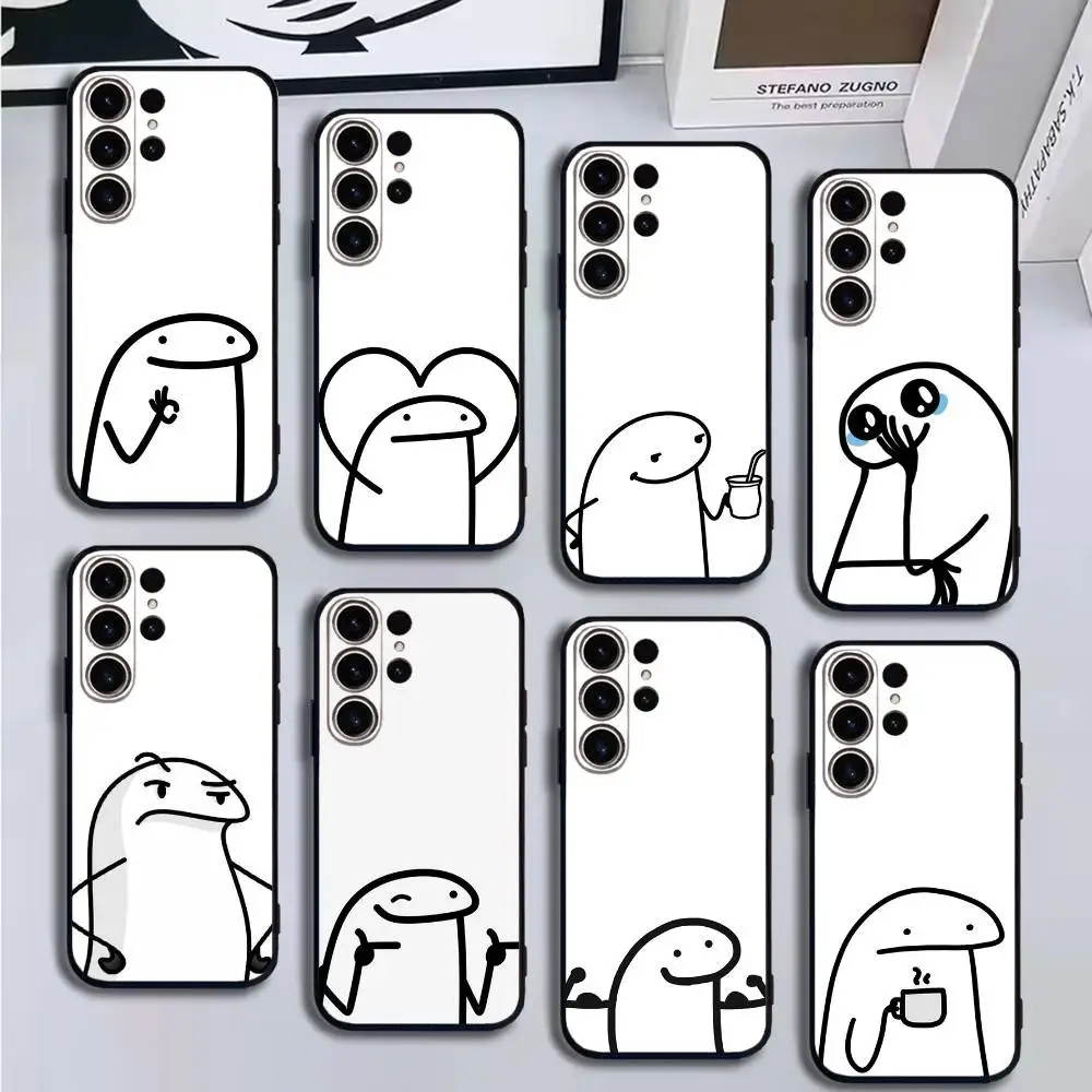 

F-Flork-Funny-Meme Phone Case For SamsungS25,24,21,22,23,30,Ultra,20,Plus,Fe,Lite,Note,10,9,Soft Black Cover