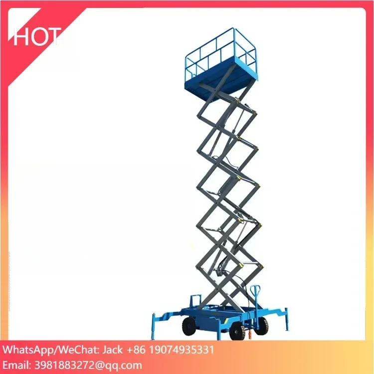 6m 8m 10m Aerial Repair Maintenance Elevator Equipment Working Platform Lift Table Scissor Lift With CE
