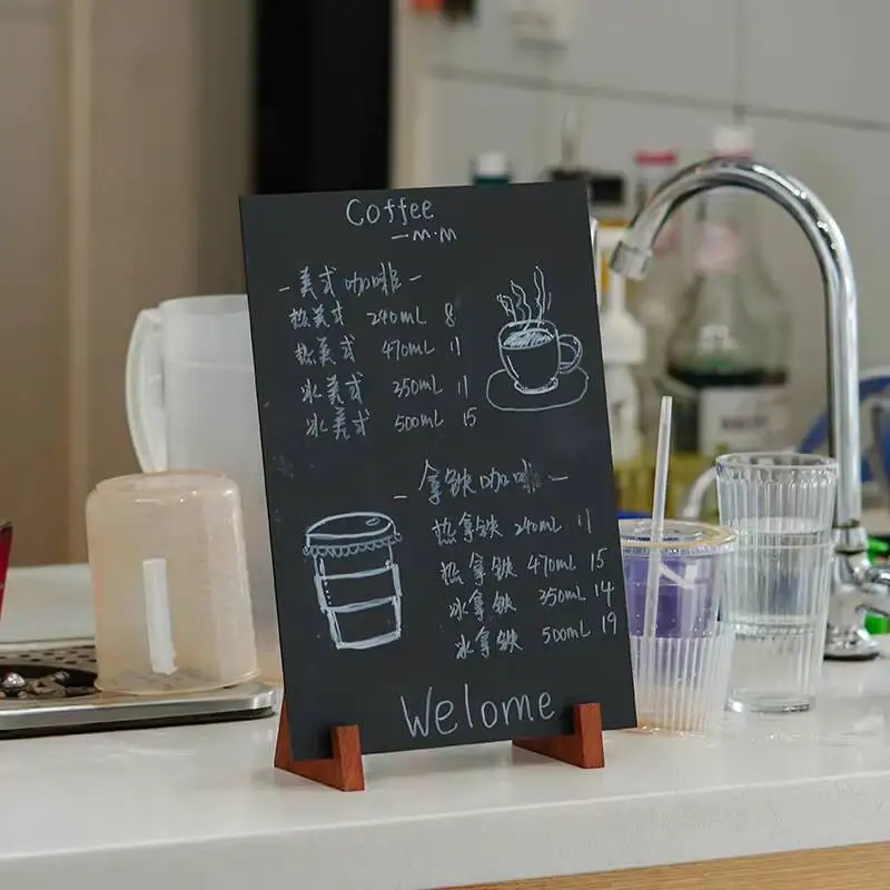 Horizontal Desktop A5 Blackboard Stand for Supermarket,Shop Coffee Shop & Stall Product