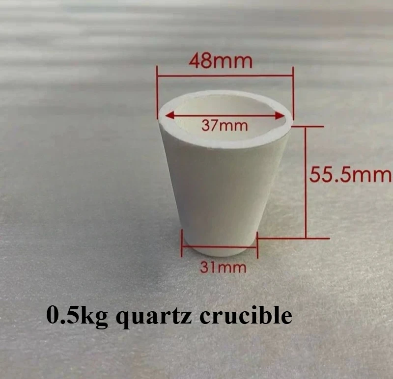 

High Temperature Resistant Quartz Crucible, High-frequency Refractory Crucible for Gold and Precious Metal Smelting