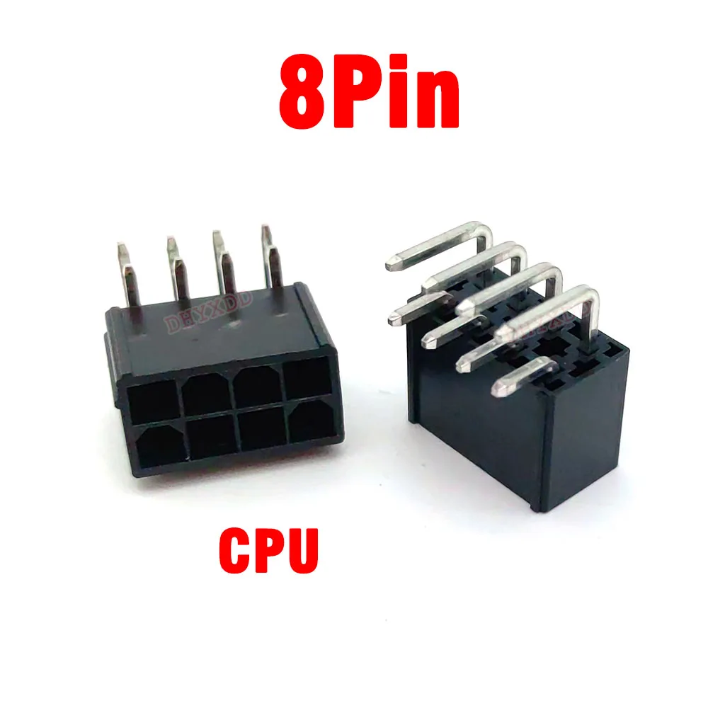 1Pcs 8 Pin Connector Power Motherboard CPU Graphics Card Socket Straight Pin Socket 4.2mm Spacing 5569 Socket Straight Plug