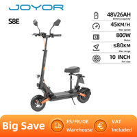 JOYOR S8E EScooter 800W 48V26AH Foldable Seat Electric Scooter With rearview mirror 10'' Tire Aldult Convenient Travel EScooters