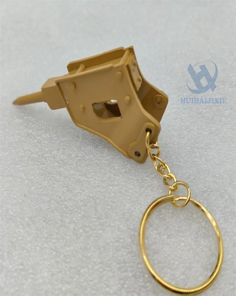 Model keychain For CAT Excavator Keychain Metal Tooth Model Bucket Teeth,Bucket, Track plate ,Breaker Hammer, Brand Keychain