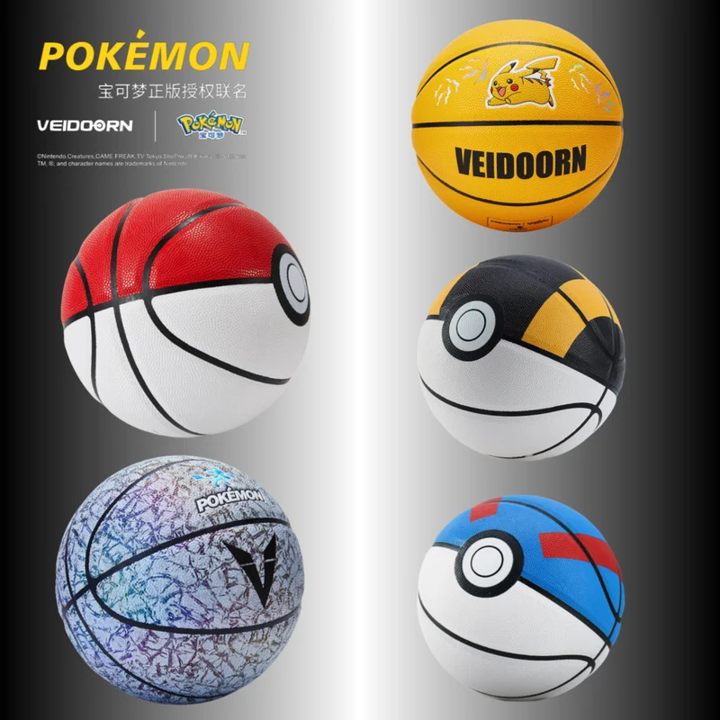 

Pokemon Pikachu Quality Basketball Ball Official Size 7 Pu Leather Outdoor Indoor Match Training Men Women Basketball Baloncesto