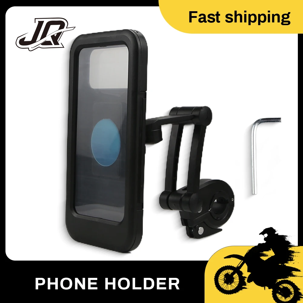 

Bike Mobile Phone Holder Support Universal Bicycle GPS 360° Swivel Adjustable waterproof Motorcycle Cellphone Holder