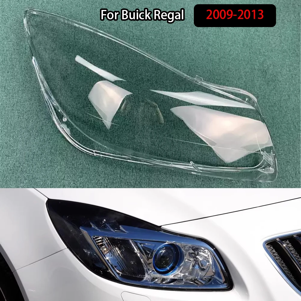 

For Buick Regal 2009-2013 Headlamp Cover Transparent Headlight Shell Lens Plexiglass Replace Original Lampshade