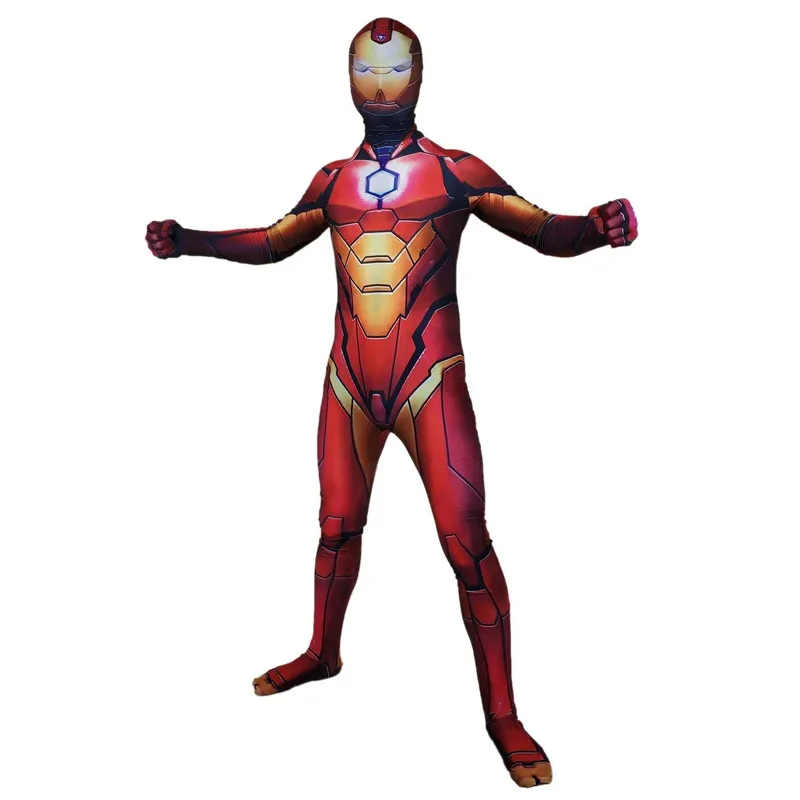 愛する家族ハロウィンスパイダースーパーヒーローコスプレ衣装全身タイツスーツアイアンとマンパーティースーツ大人子供 Ju 2025 新しい