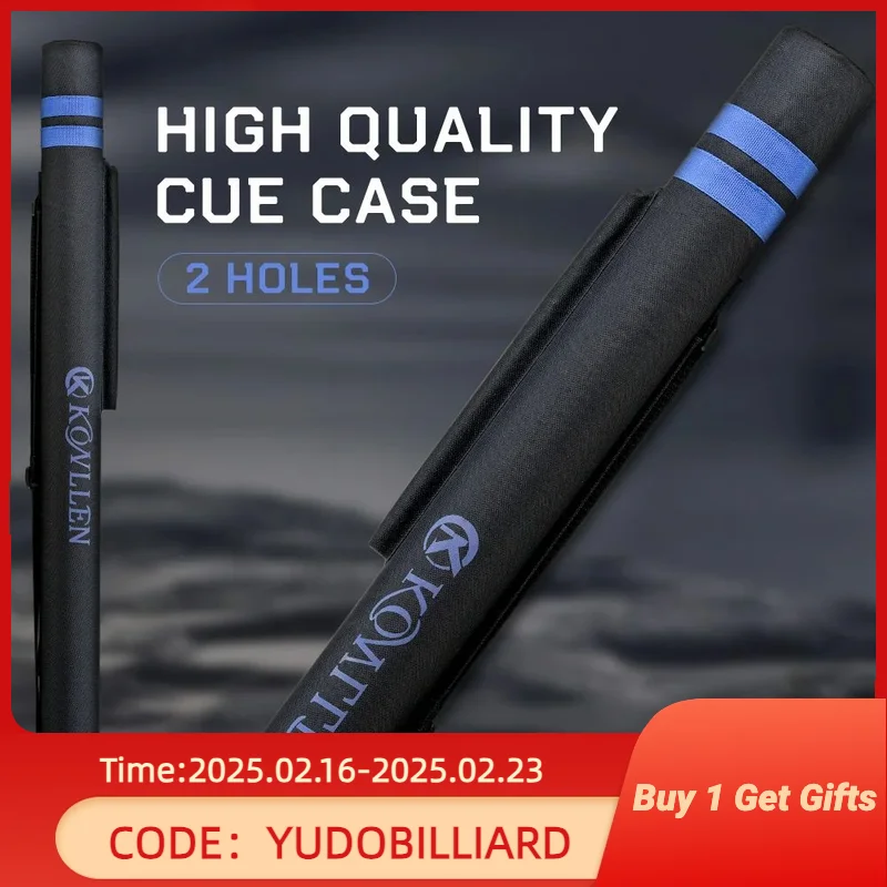 KONLLEN Billiard Case 2 Holes Tube Shape Canvas Oxford Pool Cue Bag 1/2 Billiard Cues Bag Cylinder New Arrival for Dropshopper