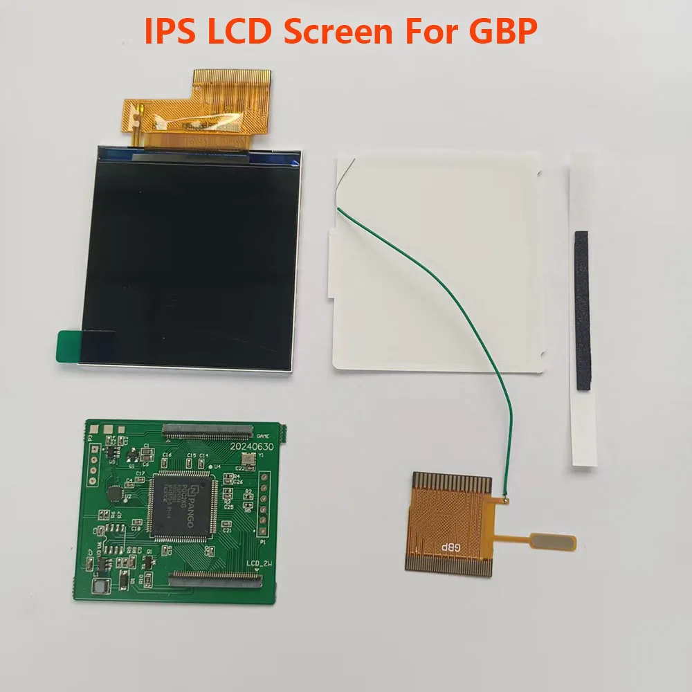 

new GBP LCD screen. Easy to install 2.6 "original size IPS high brightness LCD screen is suitable For Gameboy pocket