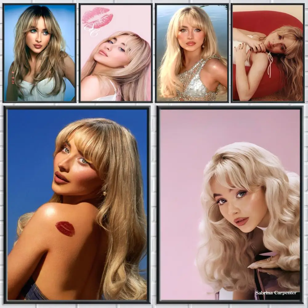 

S_Sabrina Carpenter_r Famous Singer Poster HD Decorative Stickers Wall Art for Home Hallway Living Room Bedroom Decoration Gift