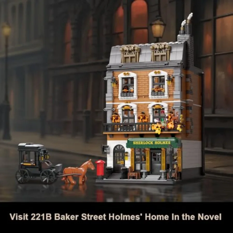 Apartment Adult Building Block Set with 5 Self-Developed Minifigures, Collectible Architecture Modular Kit for Home Decor