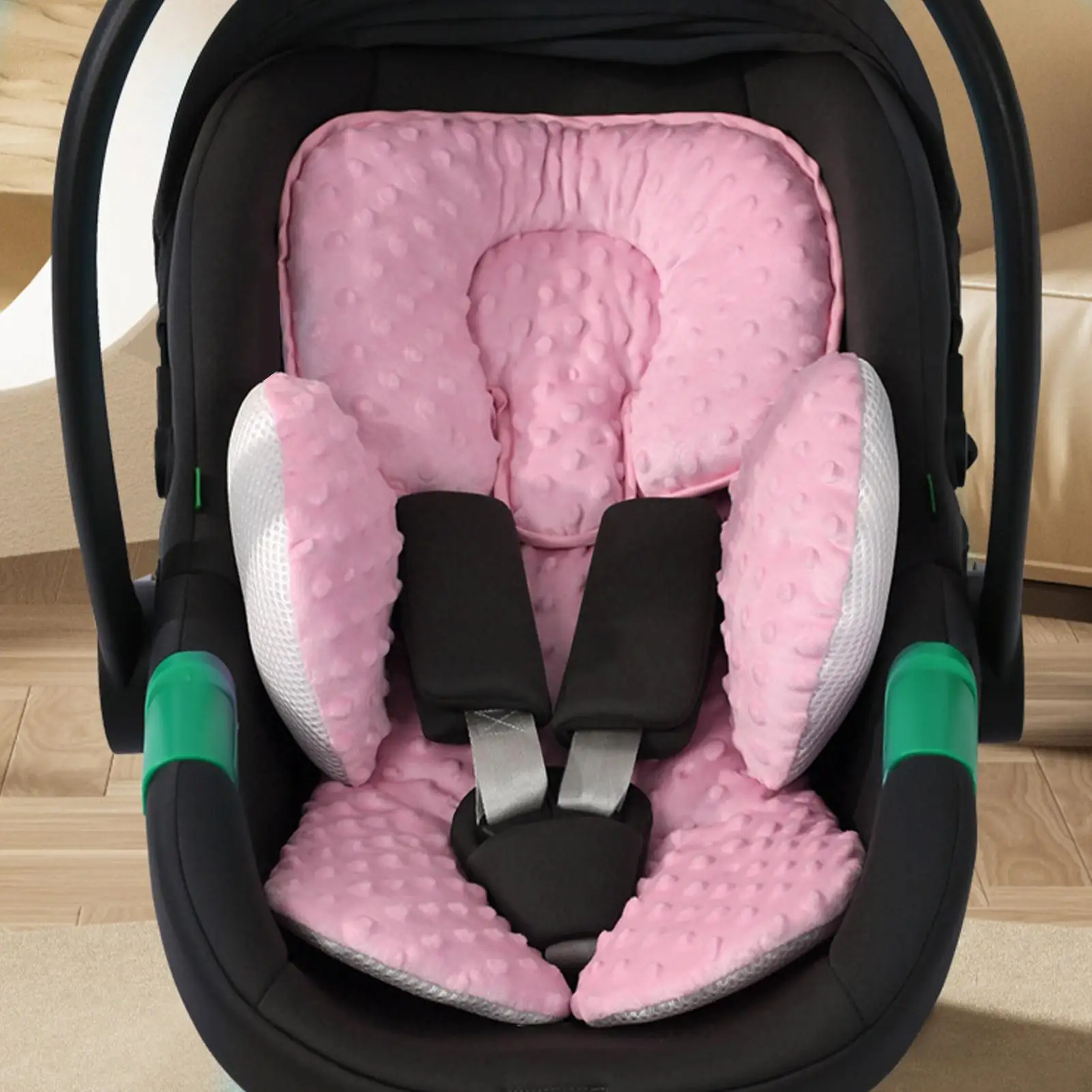 Car Seat Insert For Baby Ergonomic Carseat Stroller Insert Children Sleeping Protection Padding For Travel Road Trips Dining