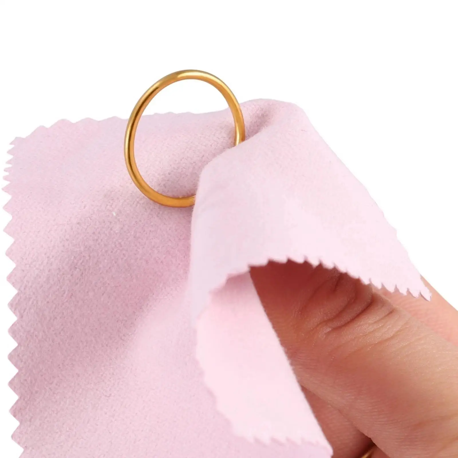 50 Pack Jewelry Cleaning Polishing Cloth Soft Fabric Square Portable Wiping Cloth Napkins for Watches Rings Lens Necklace Silver