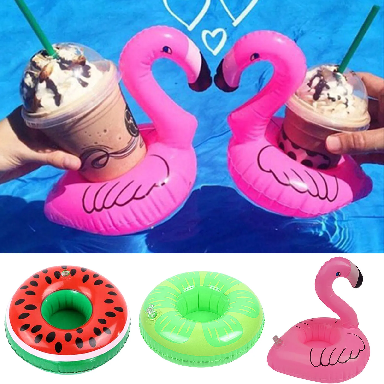 Newly Inflatable Cup Pool Drink Holder Multi Shape Swimming Cup Holder Great for Wedding Bachelorette