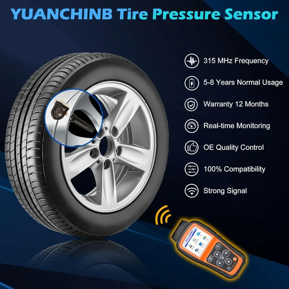 F2GZ-1A189-A 1/4 pz Sensore Sistema di Monitoraggio della Pressione Dei Pneumatici Sensore Dei Pneumatici Crysler di Ricambio per FORD MUSTANG /F-150 /EDGE