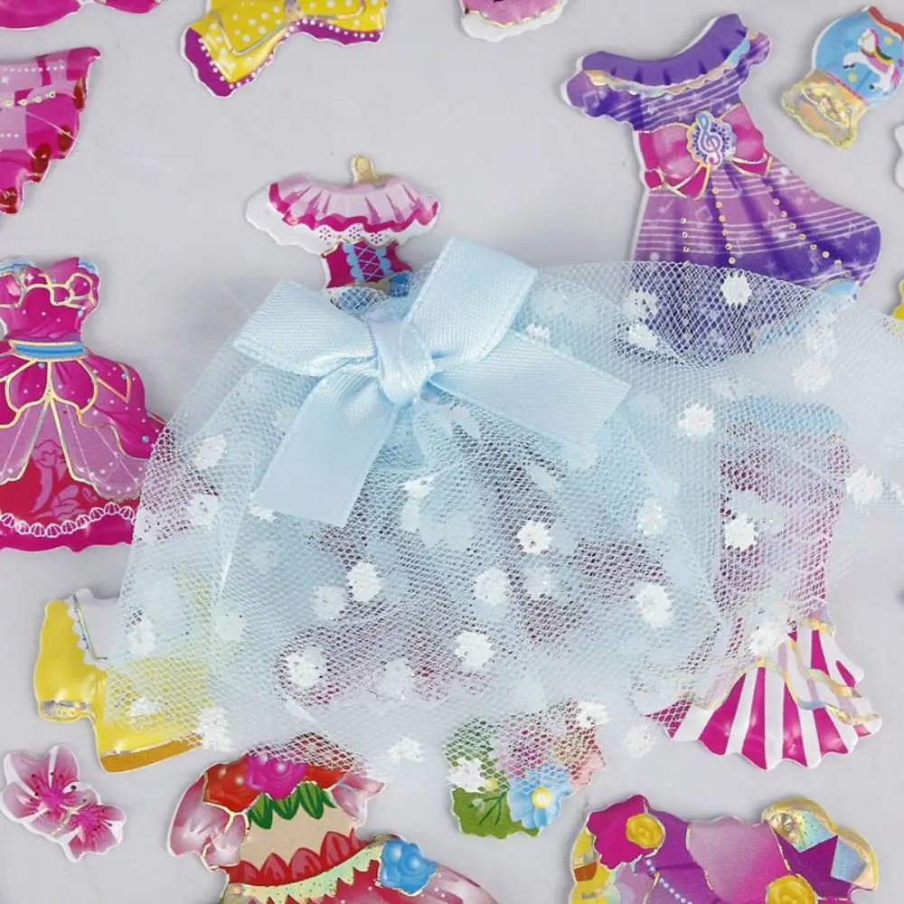 2 ورقة/حقيبة Kawaii ستيريو فقاعة ملصق الأميرة فستان متعة DIY 3D رغوة ملصق لطيف الكرتون الاطفال لعبة ملصق الأطفال