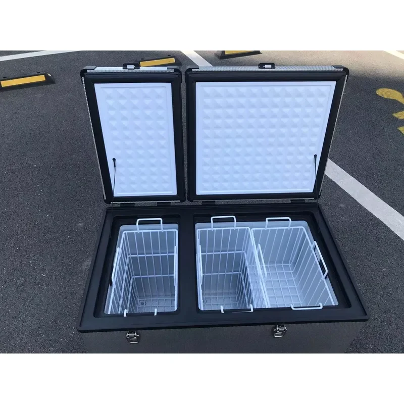 Weatherproof Outdoor Camping 12V Big Capacity Portable Fridge 4