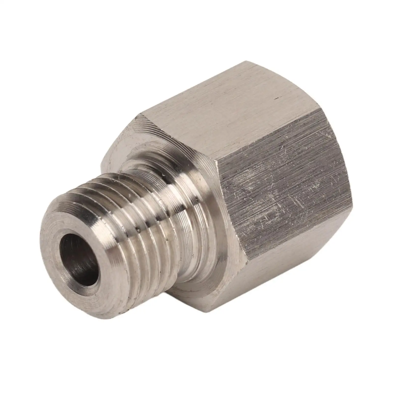 Medidor de pressão de óleo, encaixe 1/8in npt fêmea para m10 x 1.0 macho, aço inoxidável, à prova de ferrugem, adaptador de remetente para carros