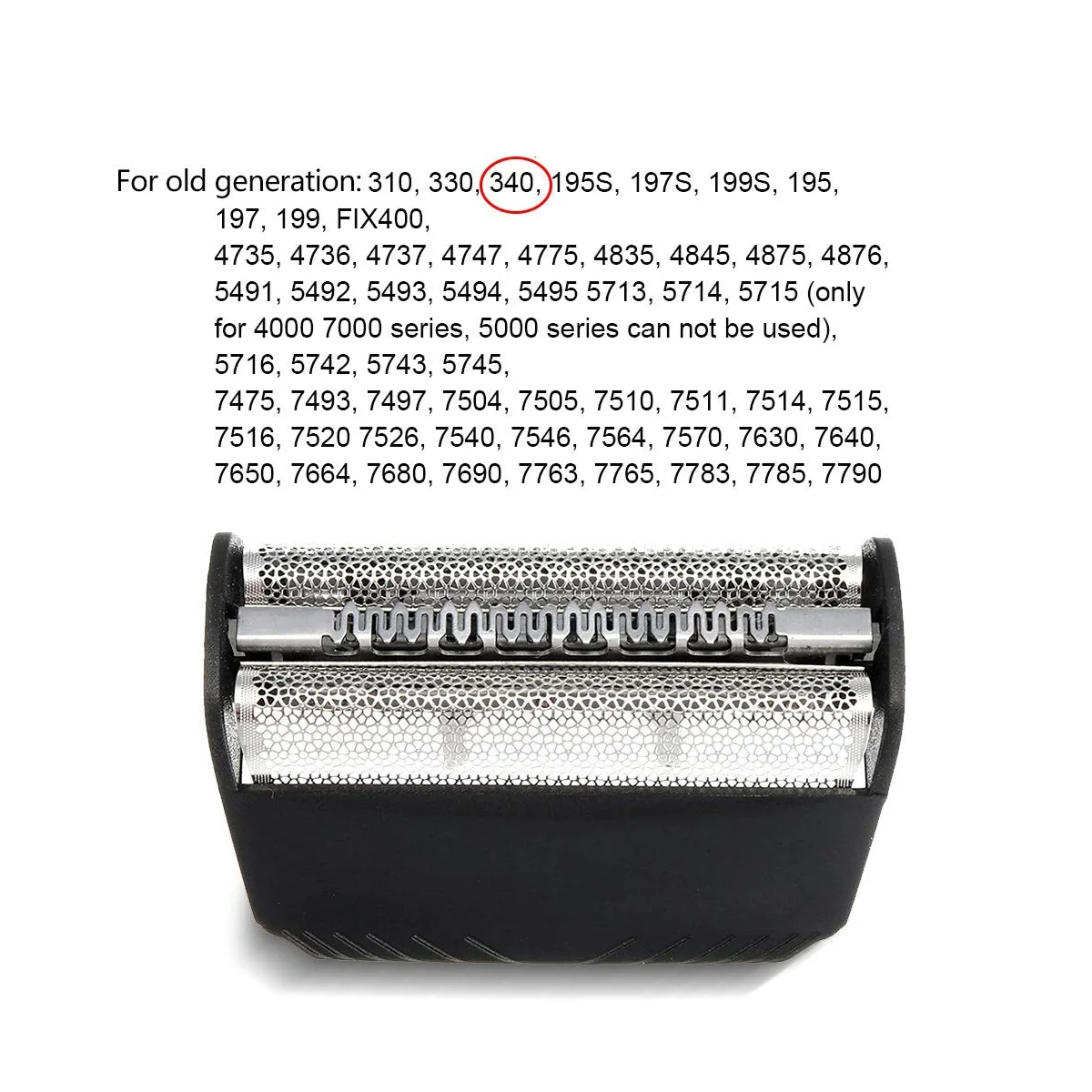 Replacement Shaver Foil Cutter Blade 30B for BRAUN 330 199 197S-1 195S-1 4845 4745 5743 7516 7475 7493 7763 7783