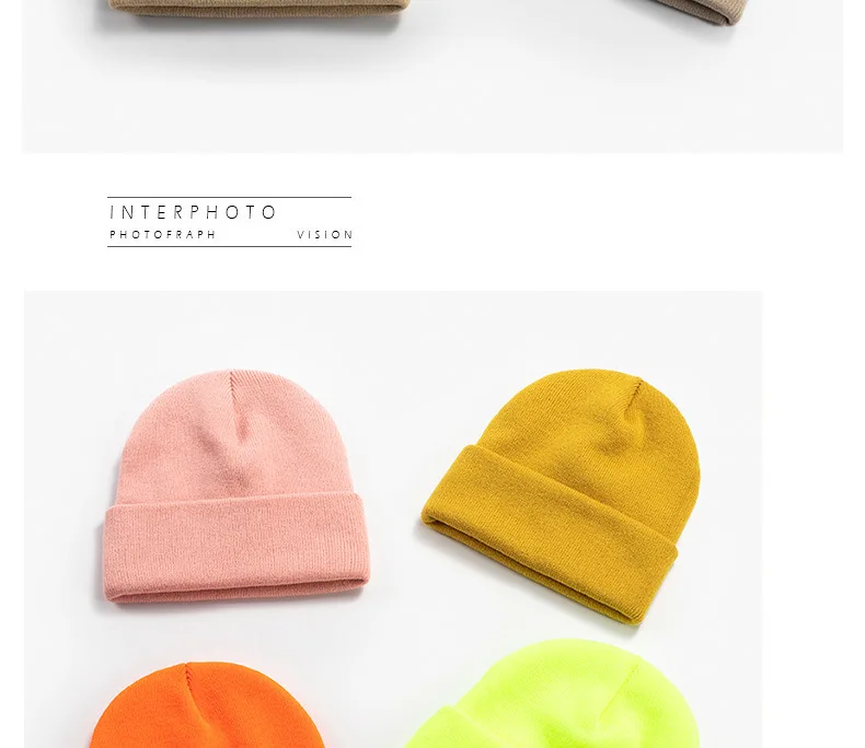 Benutzerdefinierte Mütze drucken Ihr eigenes Logo Winter gestrickt warm halten kalte Mütze Unisex einfarbig Hip Hop häkeln Totenkopf Beanie Hüte – Detail 13