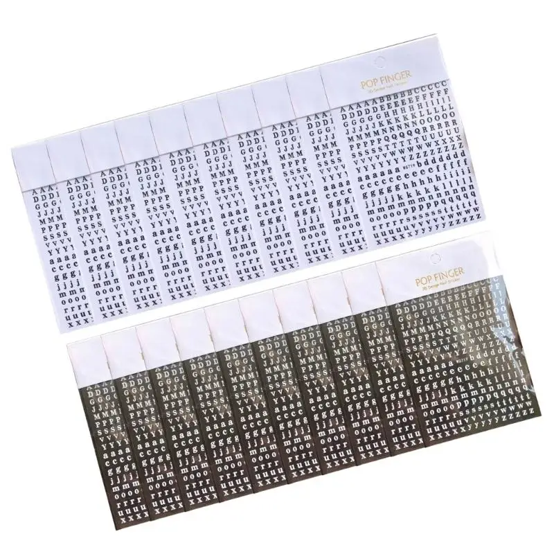 J78F 20Pcs Epoxy Resin Alphabets Stickers for Manicure Colorful English Letter Art Decals Jewelry Making Supplies