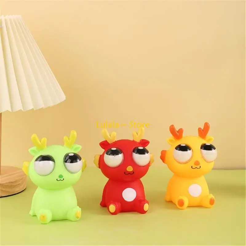 Y4QA – jouet Dragon dessin animé EyePop à presser, jouet pour décompresser, cadeau pour enfant autiste