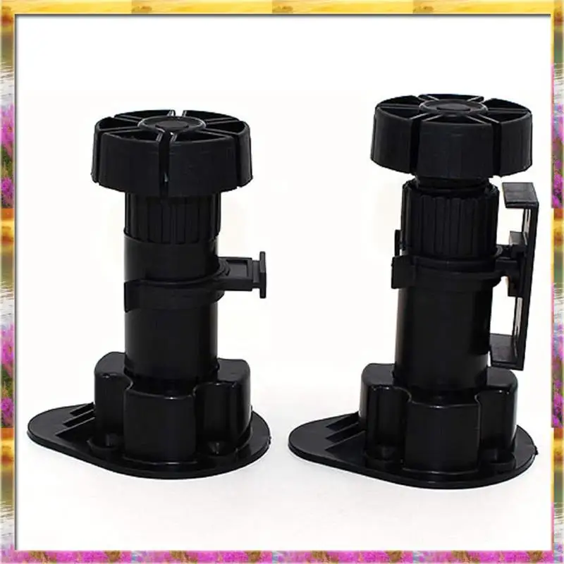 ABSU 12-pack zwarte kast stelpoten meubelpoten verstelbaar van 3-7/8 inch tot 5-1/8 inch, voor meubels, kasten