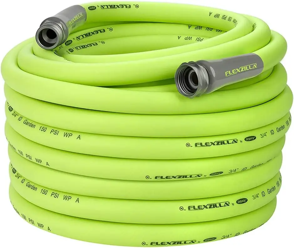 Flexzilla Garden Hose 3/4 in. x 100 ft., Heavy Duty, Lightweight, Drinking Water Safe, ZillaGreen - HFZG6100YW-E