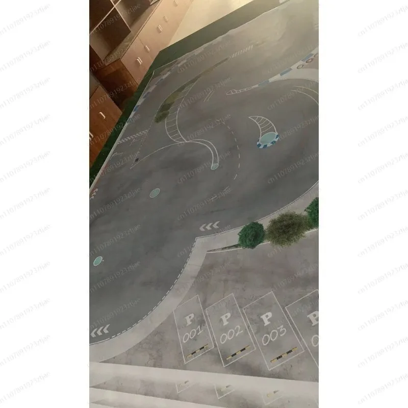 Professional Simulation Drift Track Map for Micro RC Cars – Practice Carpet Pad for 1:28 & 1:24 Scale