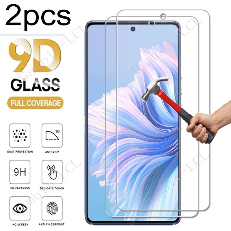 2 قطعة ل Tecno Camon 15 Pro 16 40 Premier 17P 17 18P 18 19 Neo 20 20s 30 4G 5G Camon30 حماية الشاشة فيلم الزجاج المقسى