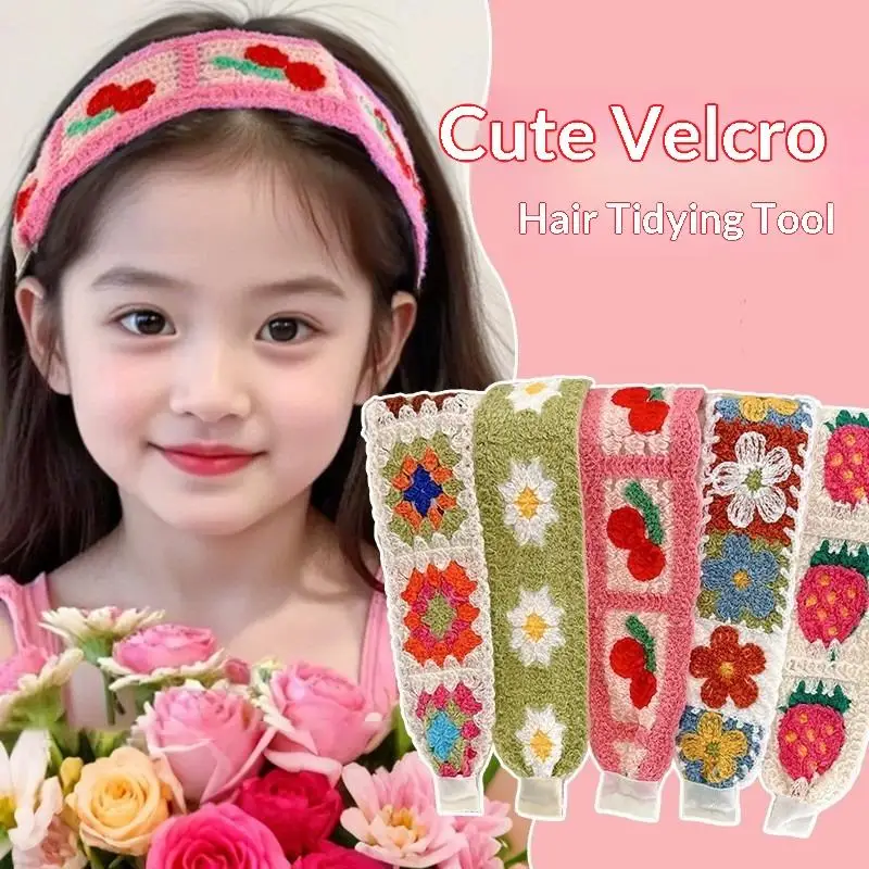 1/2 Stücke Gestricktes Buntes Blumenmuster-Stirnband für Frauen und Mädchen Süßes Haar-Ornament Kopfbedeckung Haarband Modische Haaraccessoires – Detail 1