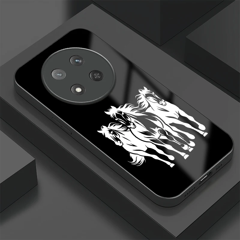 

Magic 7 Lite Fashion Horse Pattern Phone Case For Huawei Honor Magic 7 Lite 6 5 Pro Shockproof Protective Tempered Glass Cover