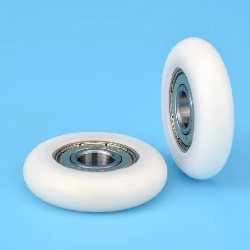 Nylon roller Spherical cam POM Wrapped plastic 6000ZZ Bearing pulley Plastic wheel 10*40*10mm Sliding track roller pulley