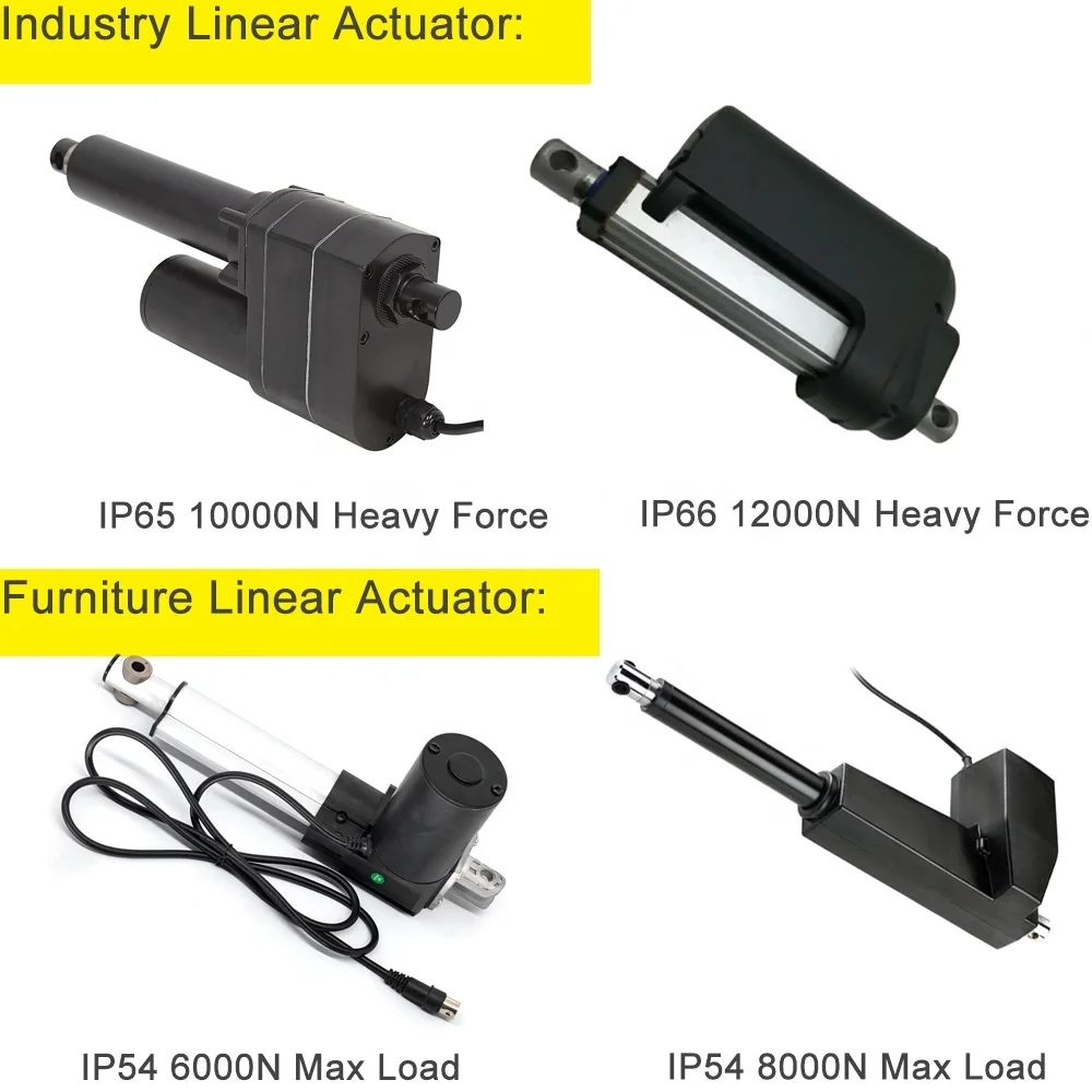 12V/24V/36V/48VDC Waterproof High Speed Ball Screw Linear Actuator Automated Electric Linear Actuator DC Gear Motor