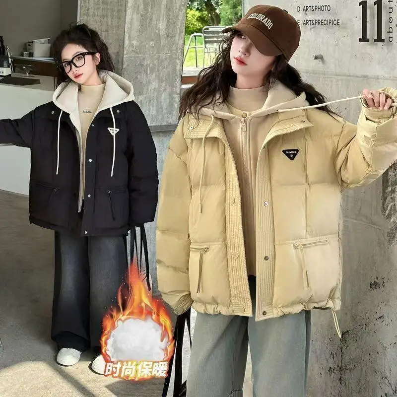 Kawaii Casual Coat Tops Fashion Children S Clothing Girls Winter Down Cotton Jacket Thickened 2025 New Large Kids Stylish Cotton