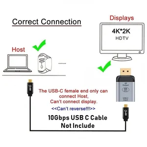 USB -Typ -C -Adapter für USB/HDMI/DP/VGA/VGA/MINI DP/RJ45 Female 4K/8K 60 Hz Vedio Übertragung zum tragbaren MacBook Pro -Telefon 12 Hauptverkaufs Sex DP - №8