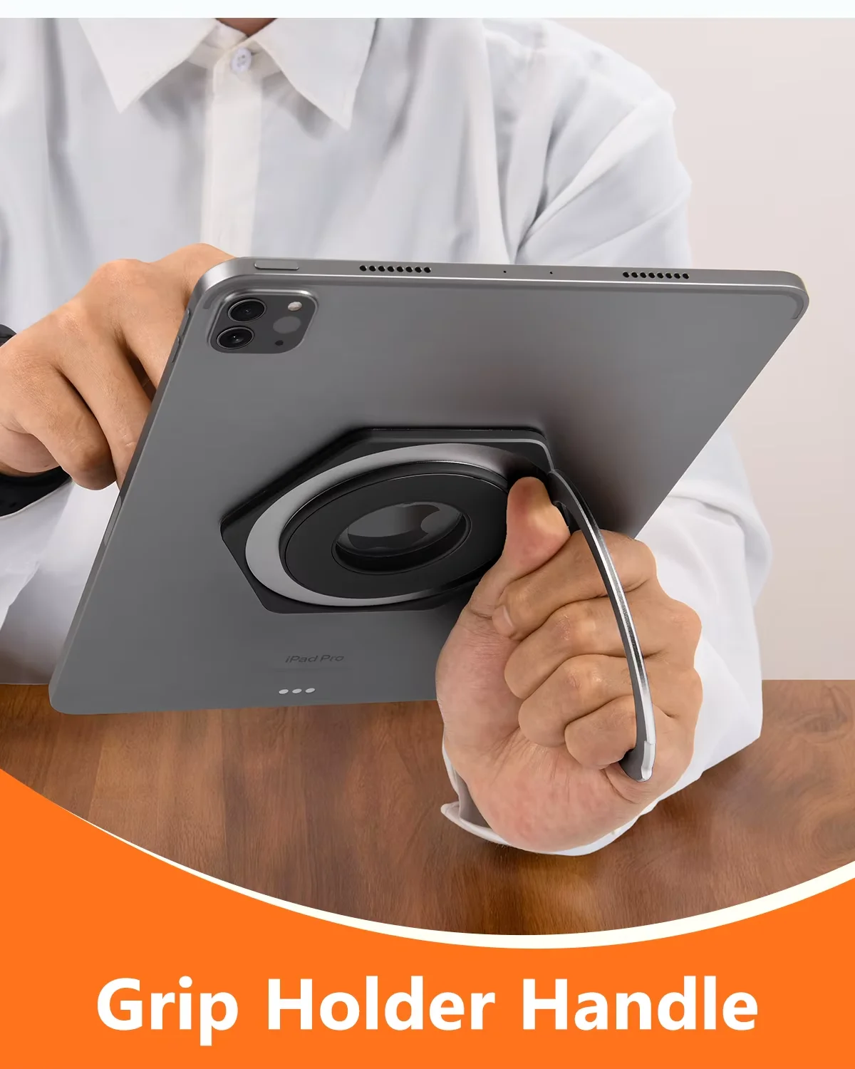 Eary Aluminum Magnetic Tablet Holder with 360°Rotation Ring Kickstand Portable Metal Tablet Stand Universal for iPad Mini Pad