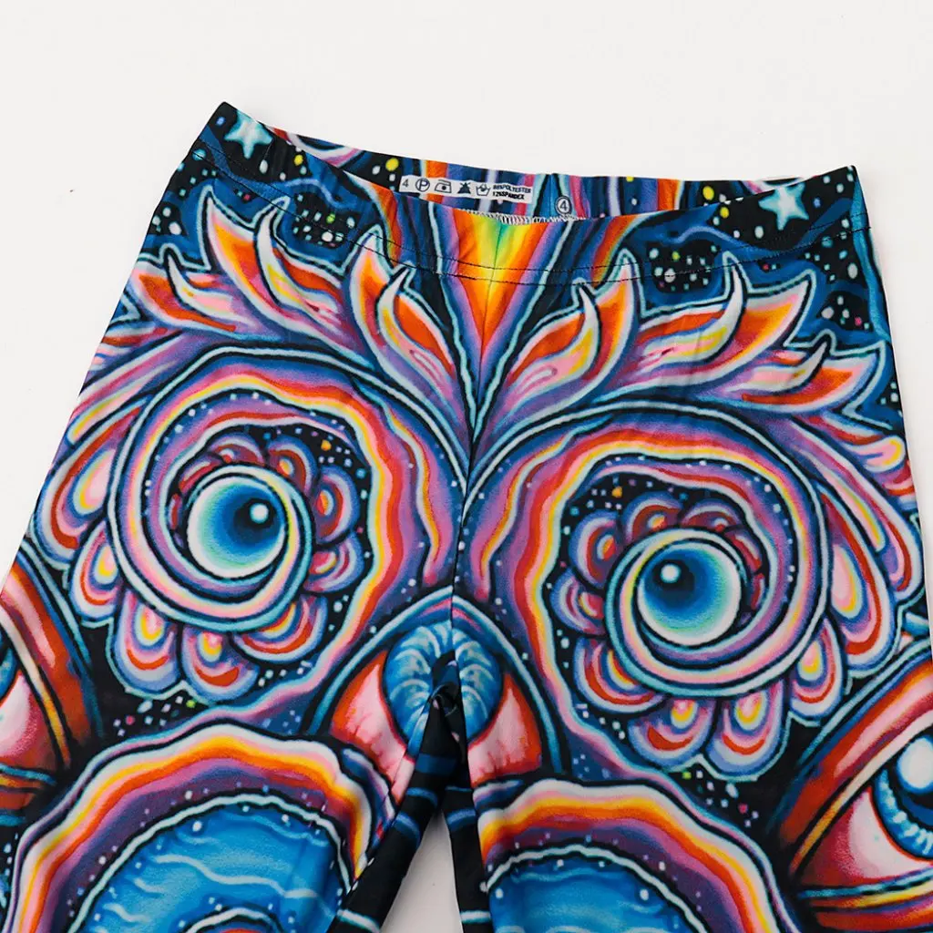 المرأة ريترو ستايل مجردة طماق المطبوعة المألوف التخسيس منخفضة الخصر كل مباراة KDK2039