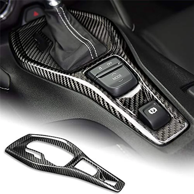 

For Camaro 2016-2022 Shift Panel Cover Transmission Frame Sticker Hard Carbon Fiber Interior Parts