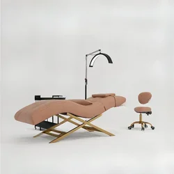 Reposacabezas plegable ajustable para salón de belleza, silla de extensión para pestañas, cama para cejas