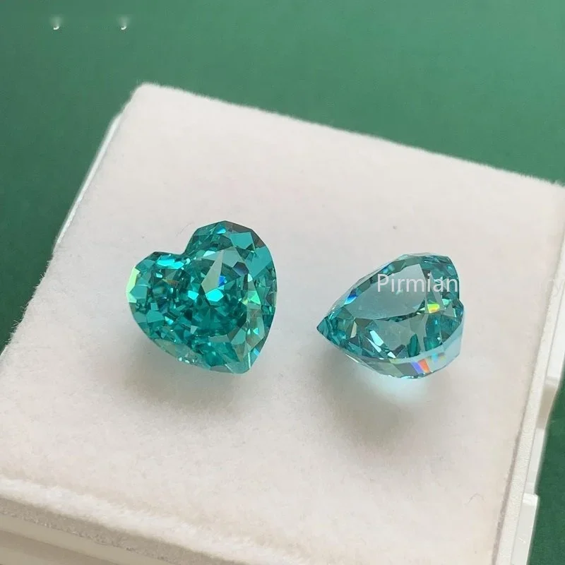 Pirmiana Popular Paraiba Color 5A Crushed Ice Cutting Cubic Zirconia Stone  for Diy Jewelry Making