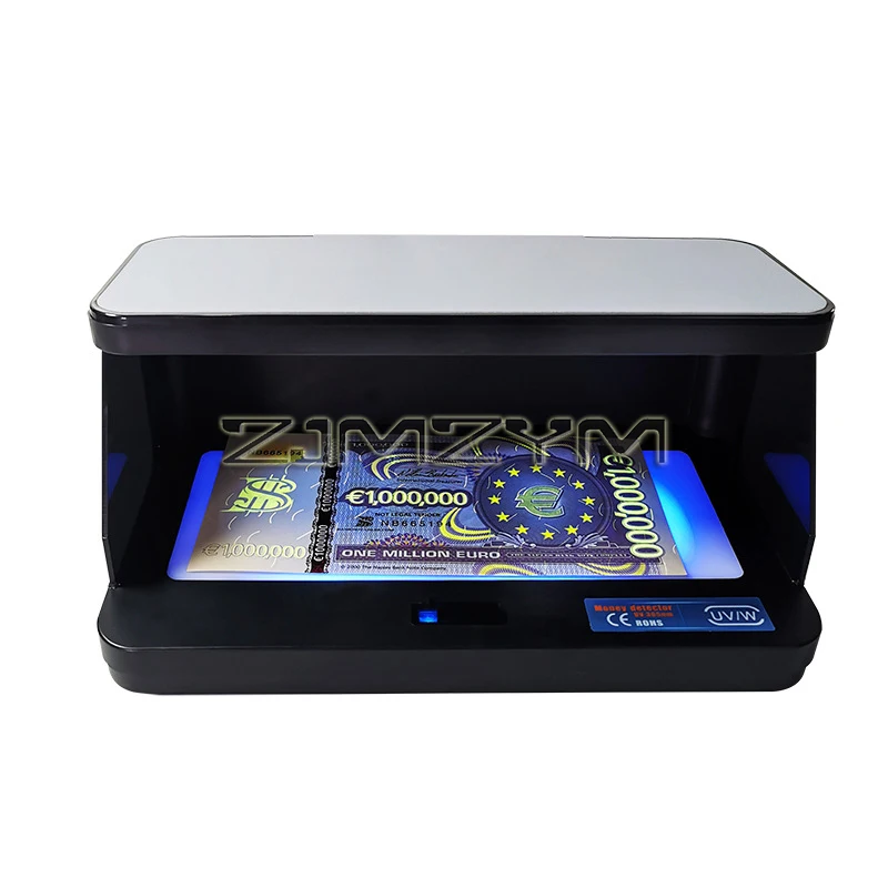 Portable Ultraviolet Purple Counterfeit Money Bill Detector Banknotes Cash Currency Desktop UV/WM/MG Money Checker billetes