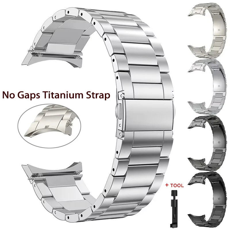 

Титановый ремешок без зазоров для Samsung Galaxy Watch 6Classic 43 мм 47 мм Металлический браслет для часов 7 6 5 4 44 40 мм 4Classic 46 мм 5 Pro