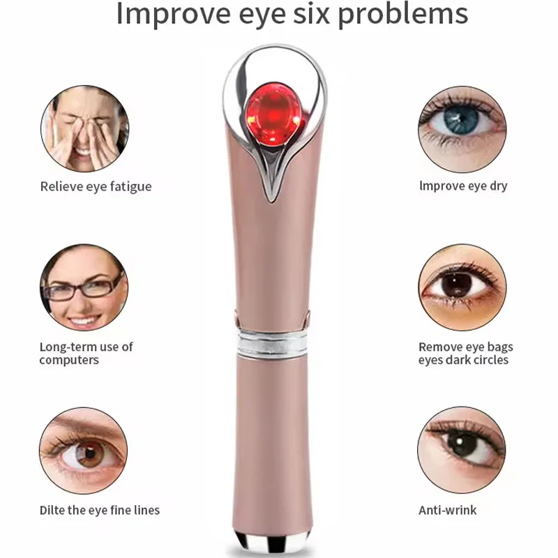 

NEW Eye Massager Pen Smart Disinfection Eye Lip Massager Eye Skin Tighten Anti Aging Eye Wrinkle Eye Beauty