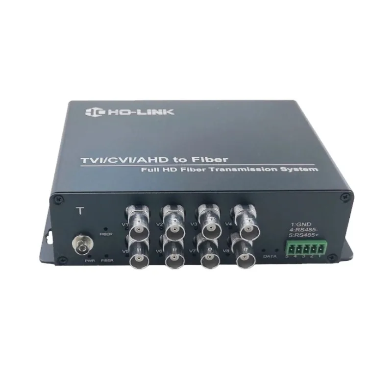 Video bnc to fiber media converter 5mp CVI/TVI/AHD /HD Digital Video Coaxial To Fiber Video Converter With RS485