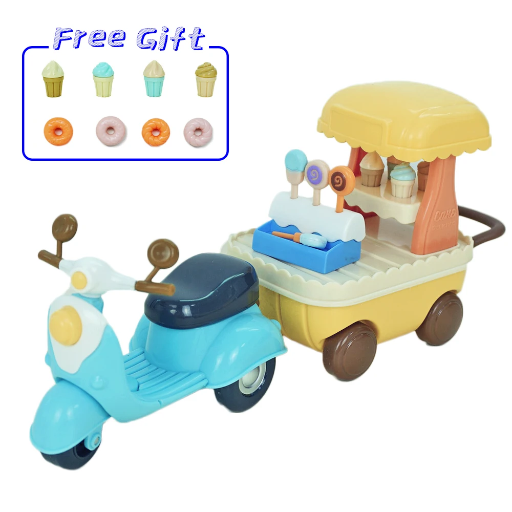 家族全員のためのミニプルバック1/12,緑,プラスチック,オートバイドールハウス,ミニチュア家具,モデルセット,子供のおもちゃ,女の子へのギフト