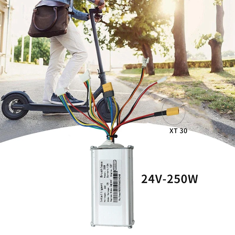 24V 250W Electric Scooter Controller+LCD Display+Brake+Switch Kit For Carbon Fiber E-Scooter Bike Cycling Equipment Parts