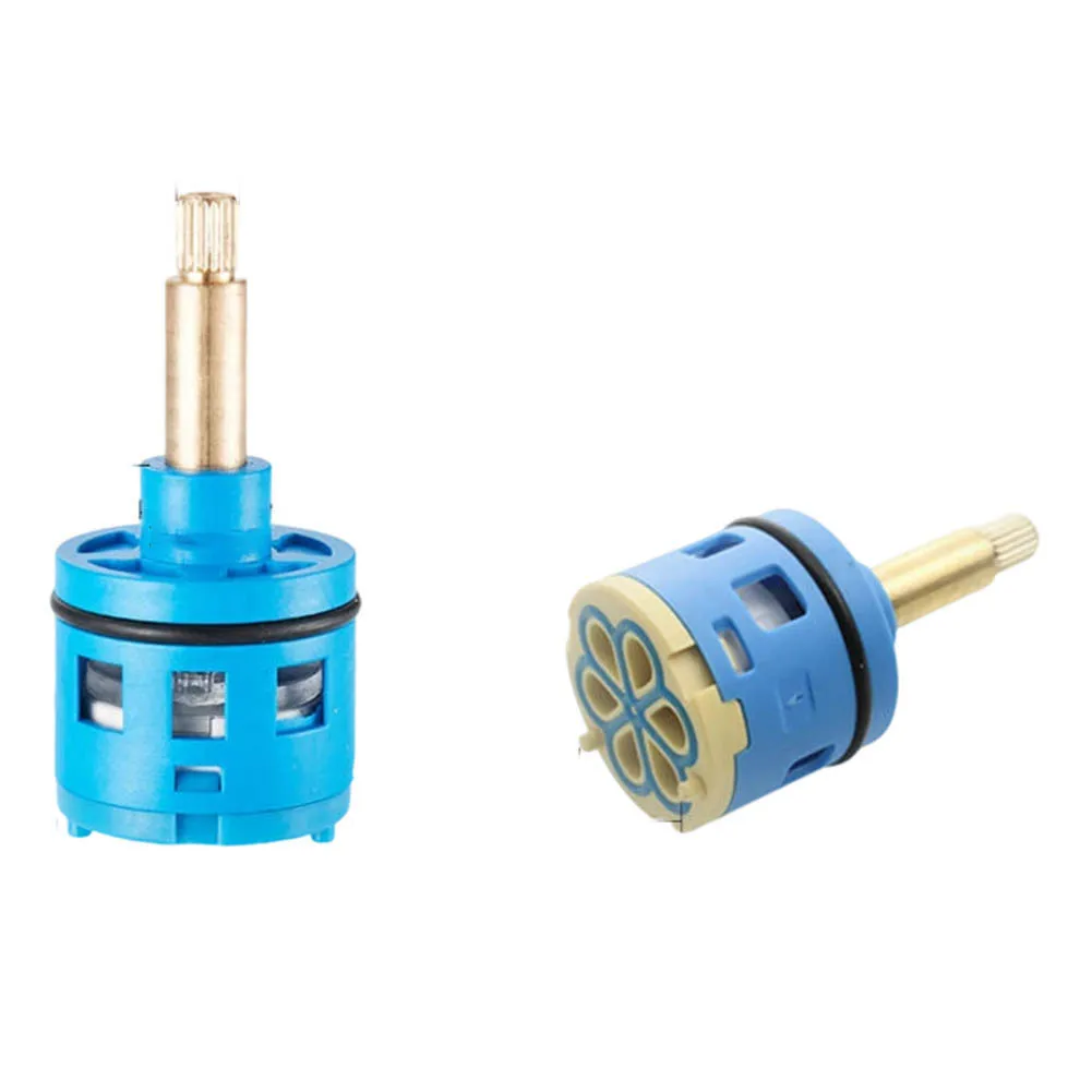 Long Lasting 5 Function Mixer Valve Cartridge for Kitchen and Bathroom Faucets with Blue Housing and Secure Installation