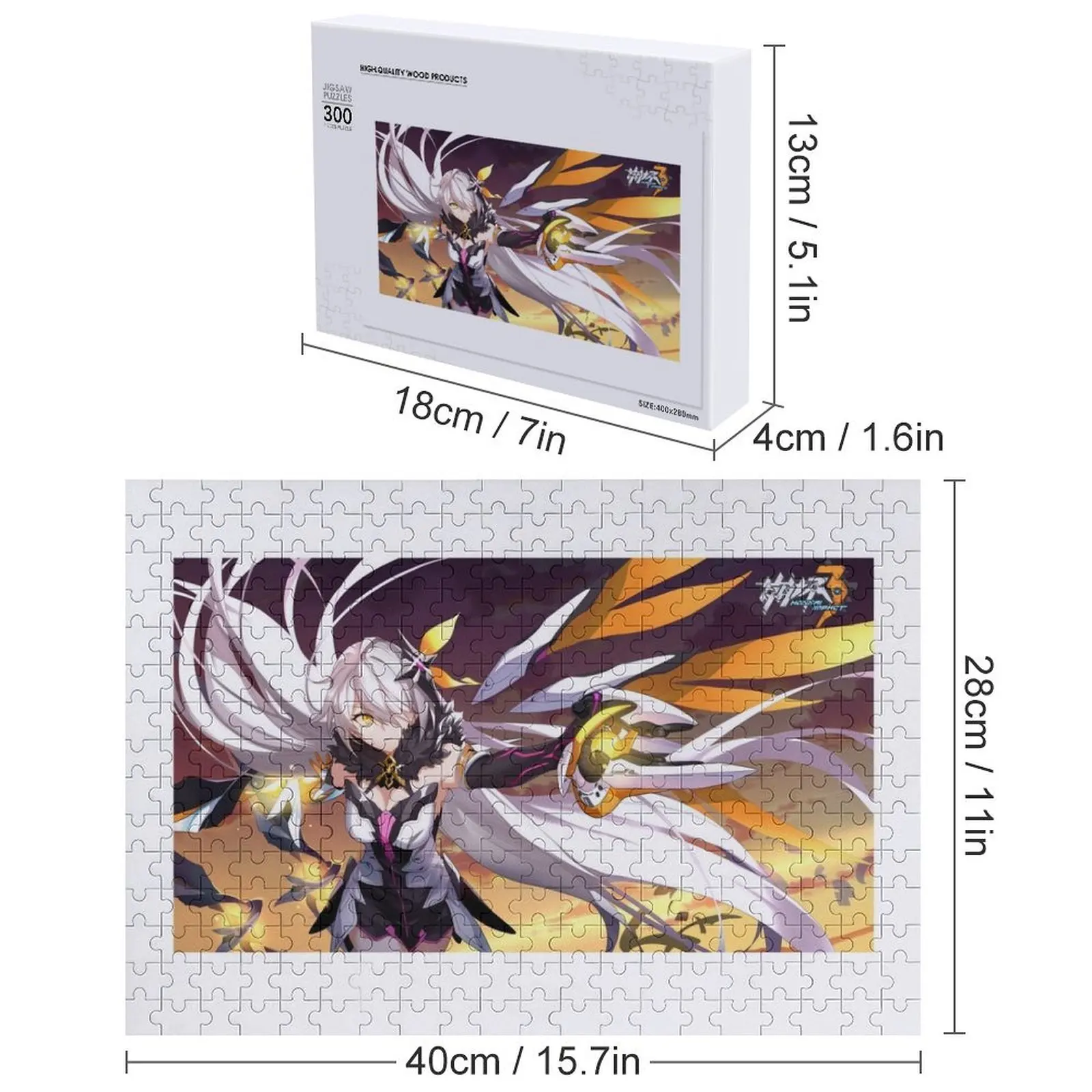 จิ๊กซอว์อนิเมะ Honkai Impact 2 ของขวัญส่วนตัวสำหรับเด็ก ของขวัญส่วนตัว จิ๊กซอว์สำหรับคู่รัก